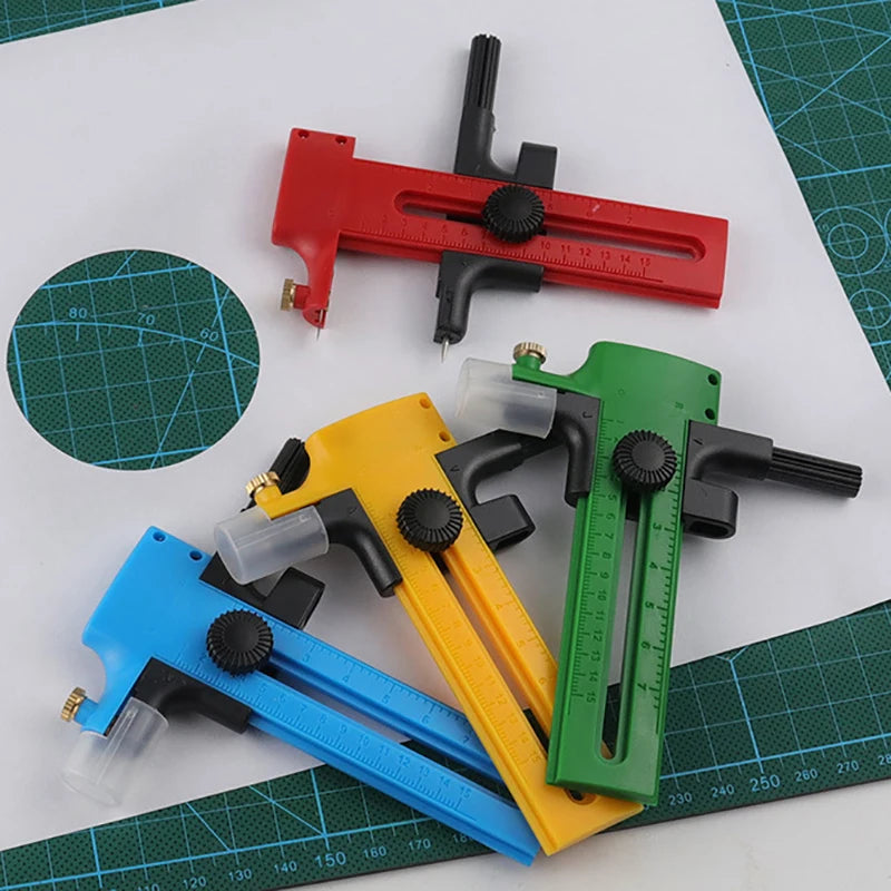 1/2PCS Circle Cutter Adjustable Circular Cutting Tool for Making Fabric Crafts DIY Scrapbook Art Craft Tool Circle Paper Cutter