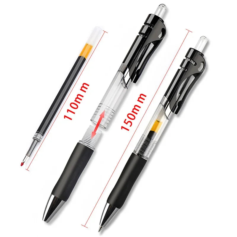43 PCS Gel Pens & Refills Set Stationery Kawaii writing pen Black/red/blue ink 0.5 mm blue ballpoint pen Office school supplies