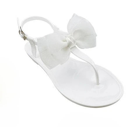 Flat Soled Sandals Women's 2026 Summer New Simple Jelly Outer Wear Casual Versatile Solid Color Transparent Beach Sandals Women
