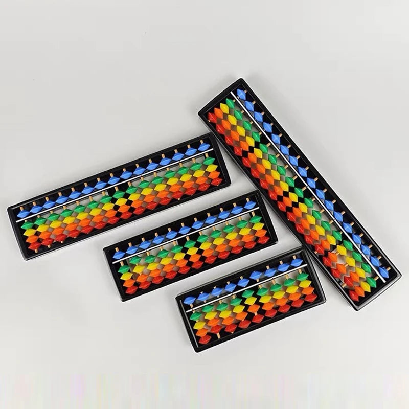 7/9/11/13/15/17 Column Plastic Montessori Math Toy Arithmetic Digits Abacus Soroban Calculating Tool Color Beads Kid Teaching