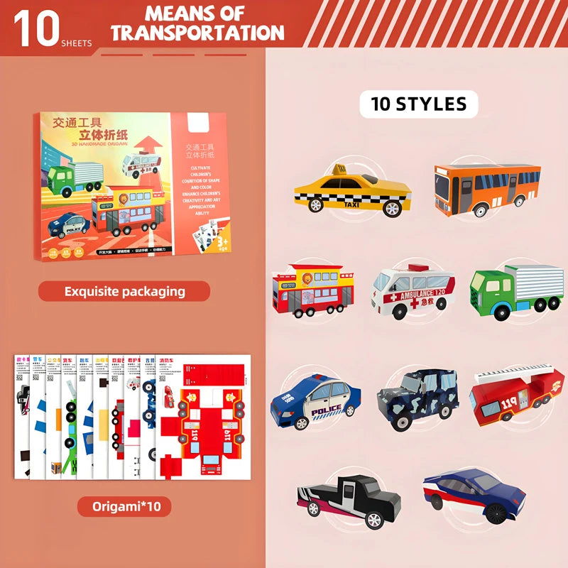 36 Sheets Kids Paper Airplane Origami Kit STEM Educational DIY Craft Toy Set Fun Parent-Child Activity Birthday Party Favor Gift