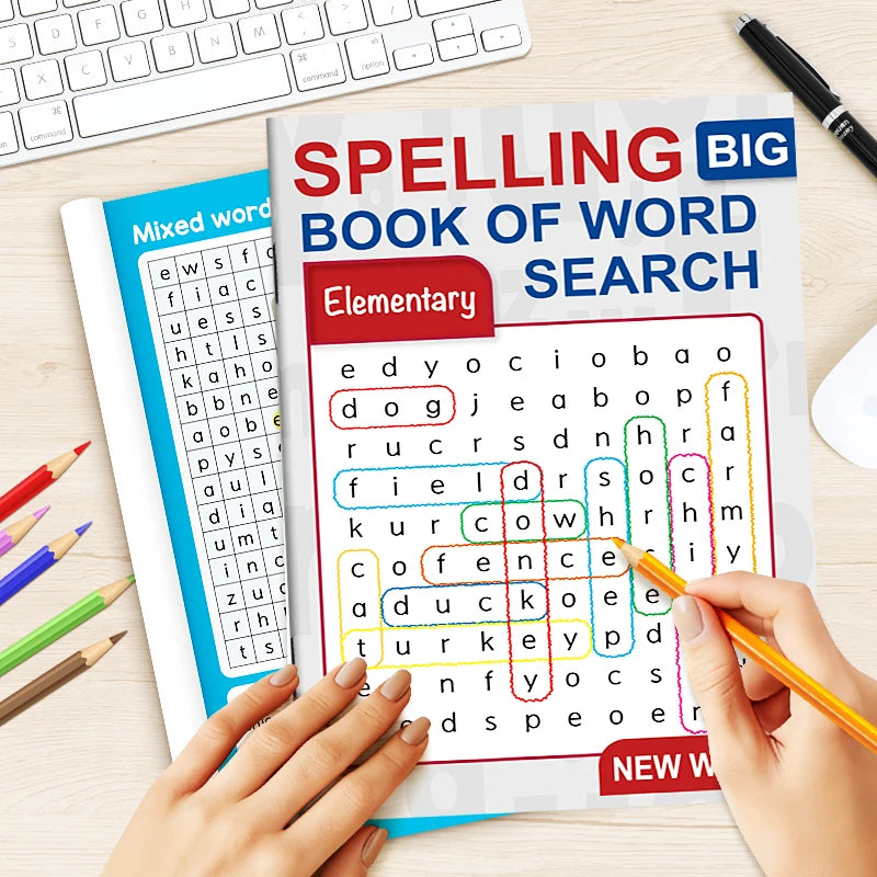 Alphabet Spelling Collection - Children's Vocabulary and Spelling Activity Workbook, New Word Learning Educational Word Search Puzzle, Educational Learning Workbook