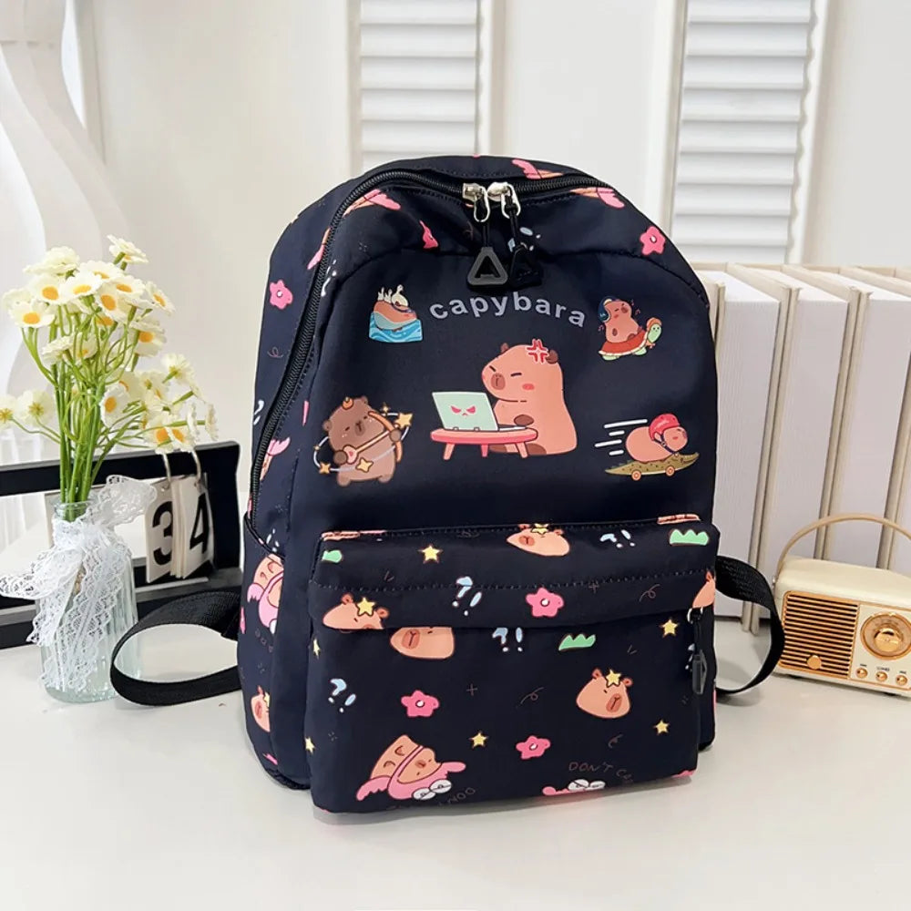 New Nylon Backpack Large Capacity Lightweight Shoulders Bag Alleviate Burden Waterproof Schoolbag Back To School