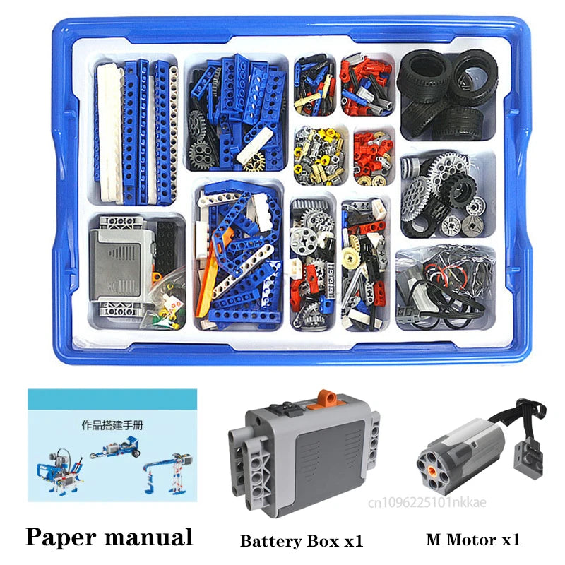 STEM 9686 Educational Set Technical Simple and Motorized Building Blocks School Students Learning Power Function Bricks Kids Toy