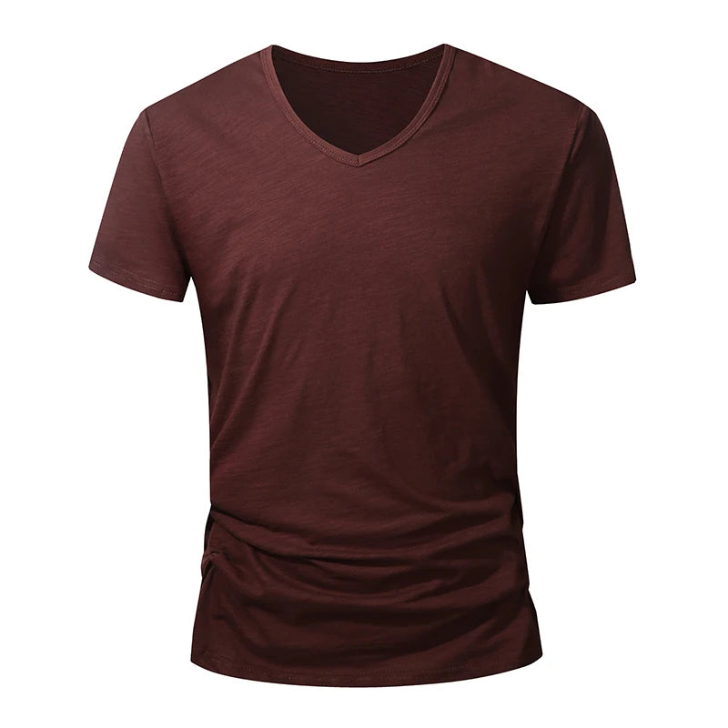 100% Cotton Men T-shirt Summer Short Sleeve Tops Tee Black White Male Clothing Soft High Quality Homme Tshirt Casual T Shirt Men