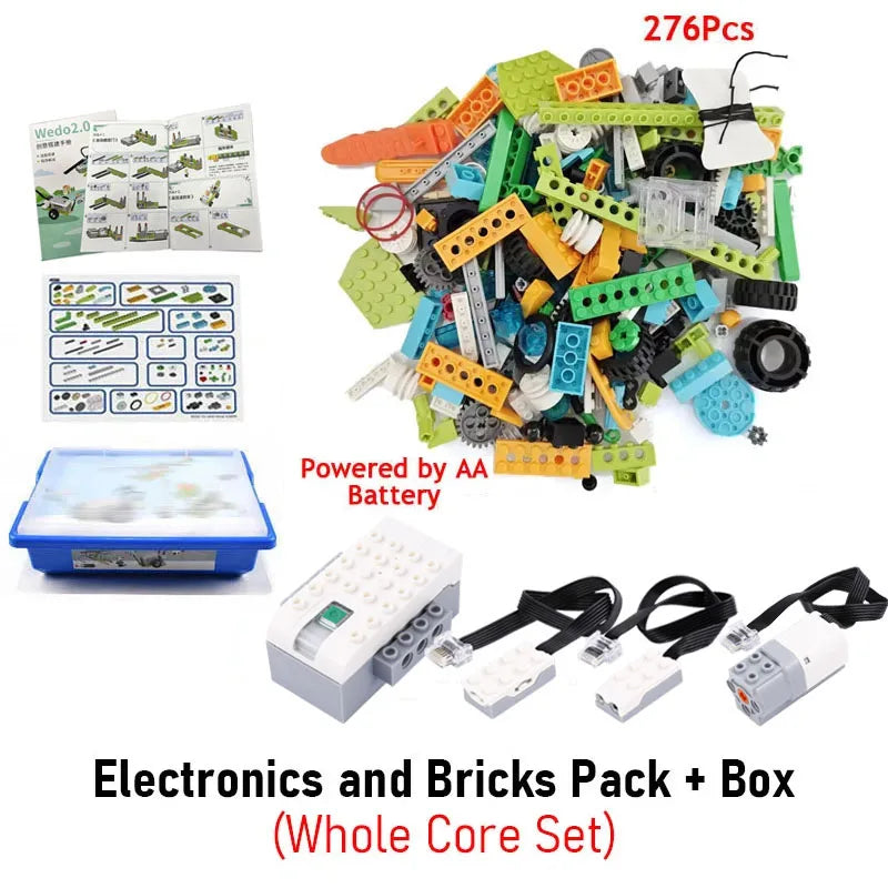 NEW WeDo 2.0 Core Set Technical Building Blocks Kit for School Education DIY We-Do 45300 Scratch 3.0 Kids Toy Christmas Gift