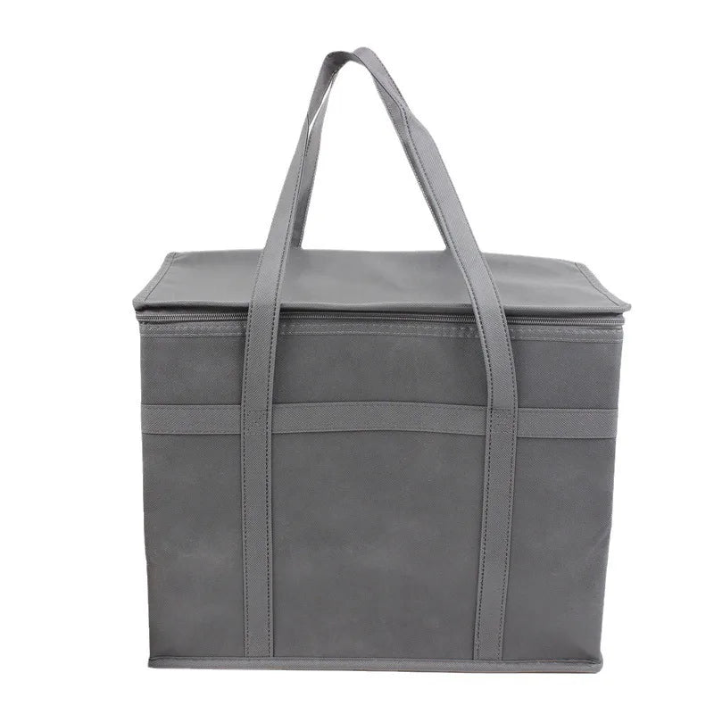 Large Capacity Insulated Grocery Bags Foldable Reusable Soft Cooler Bag Lightweight Hot Cold Takeout Food Delivery Bag NEW