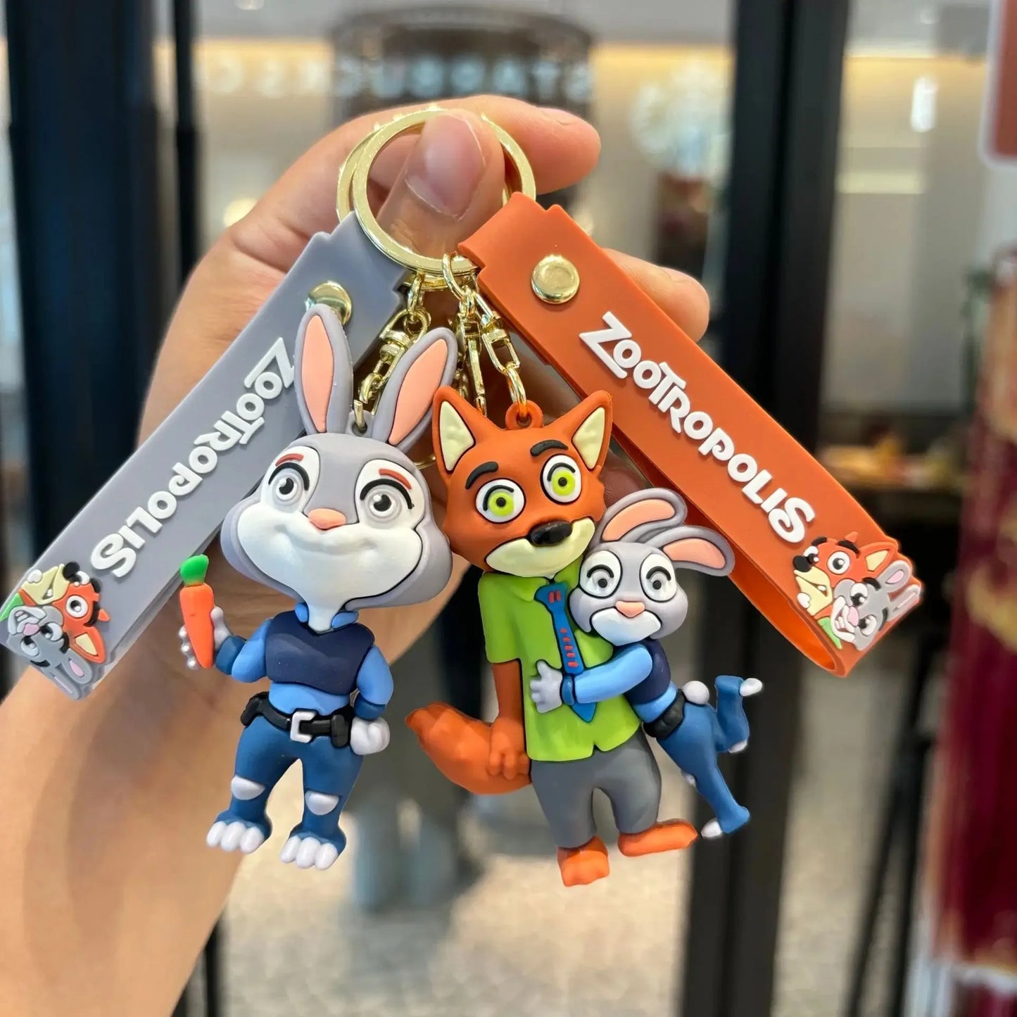 Zootopia 2 PVC Cartoon Character Keychain  Judy Nick Chief Bogo Couples Bag Hanging Decoration | Festival Surprise Gift For Kids