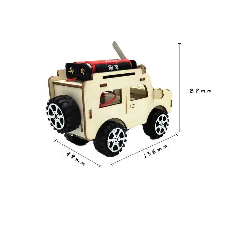 DIY Electric Car Model Model STEM Kit Children Technology Science Toys Experimental Tool Kit Learning Education Kid Teaching Aid