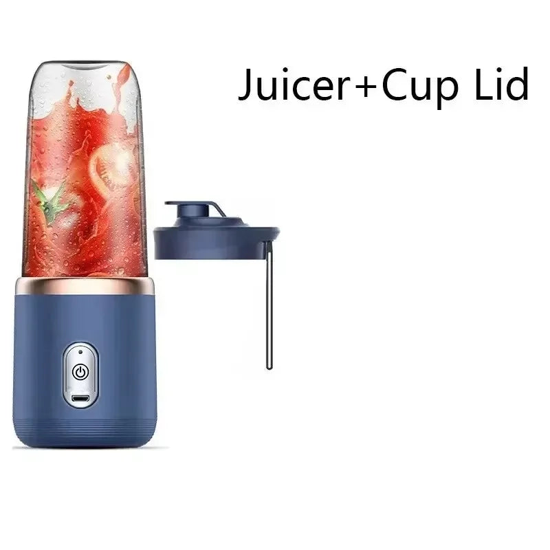 Portable USB Personal Mini Juicer Cup Handheld Travel Blender Single Double Cups for Water Bottles