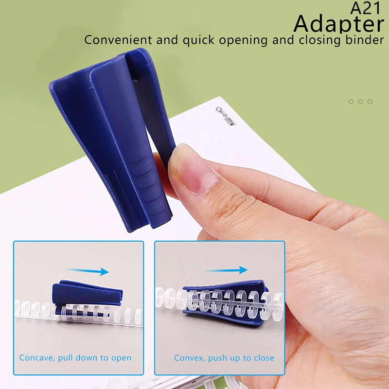1 Pc 30 Holes Loose-leaf Plastic Binding Ring Spring Spiral Rings Binder Strip For A4 Paper Notebook Stationery Office Supplies
