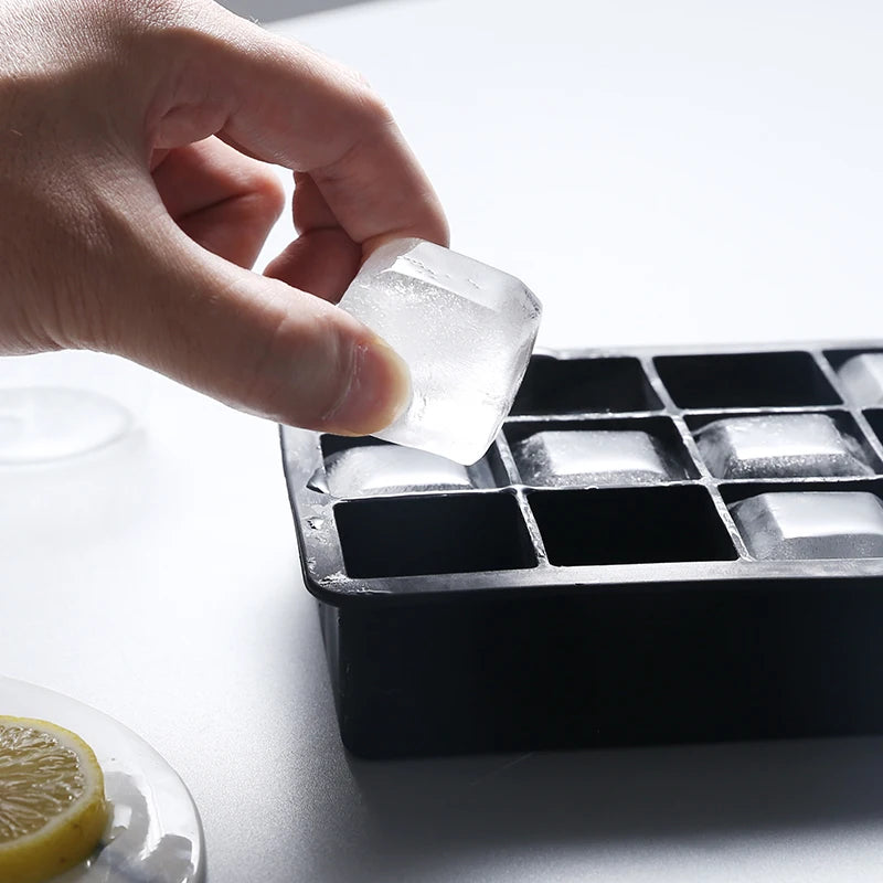 15 Square Ice Cube Molds With Silicone Easy Release Ice Cream Homemade Summer Beverage Cooling Kitchen And Bar Tools