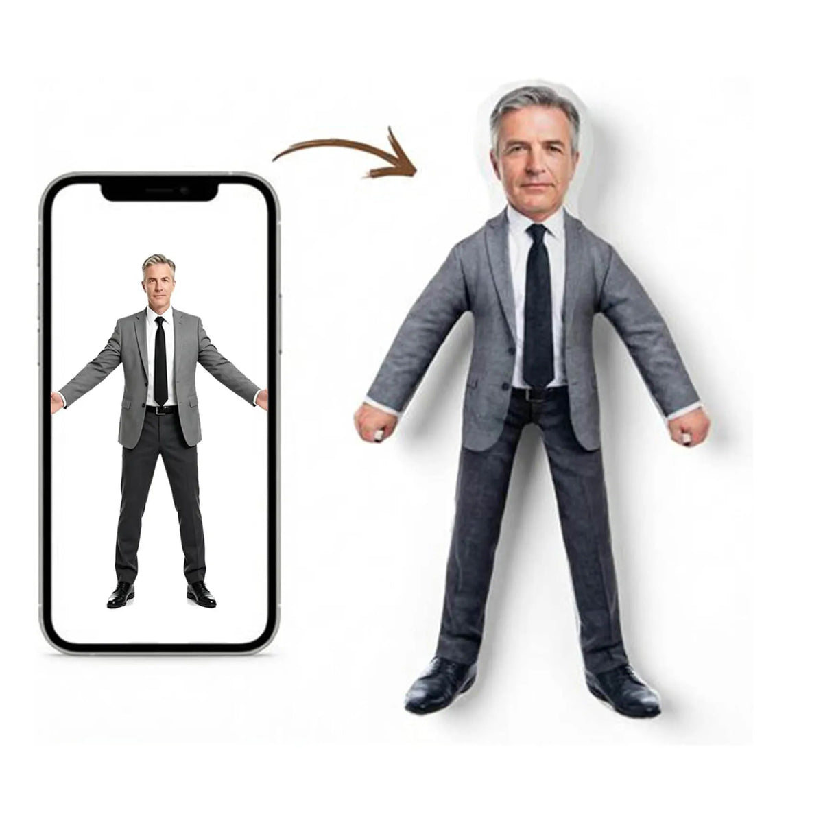 Custom Photo Doll Wacky Bendy Personalized Idol Fans Make Friend into a Posing Plushie Flexible Figure Prank Gifts