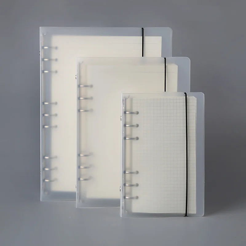 A5 A6 A7 Black White Loose Leaf Notebook Refill Spiral Binder Inner Page Grid Blank Line Diary Agenda PlannerSchool Stationery