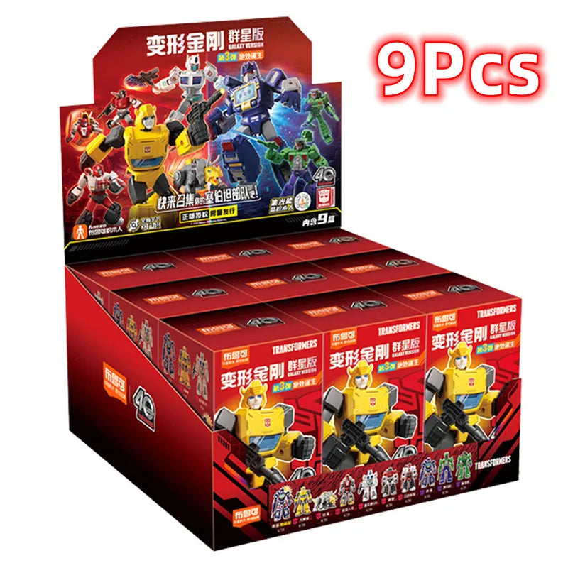 1/9Pcs Transformers Building Blocks Robot Kid Splicing toys Soundwave Bumblebee Ultra Magnus Sideswipe Action Figures