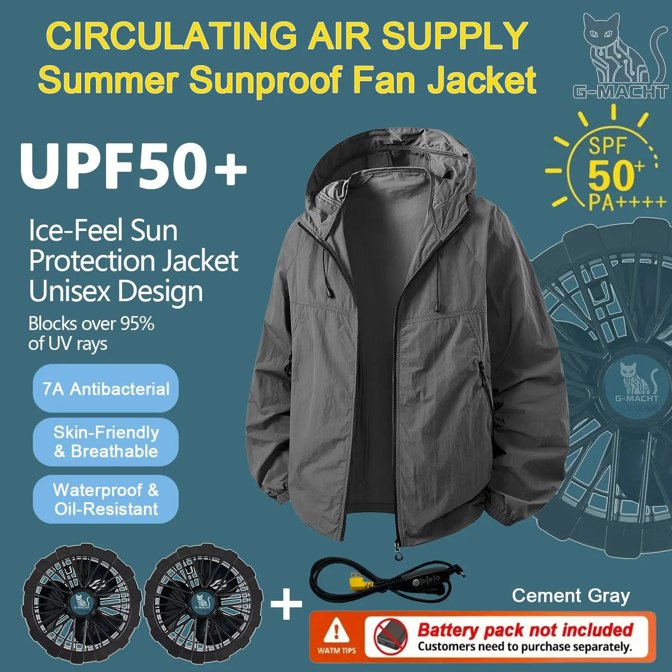 Couple Summer Cooling Fan Vest, Breathable Heat-Resistant Air Conditioned Sleeveless Workwear for Outdoor Use(Not Power)