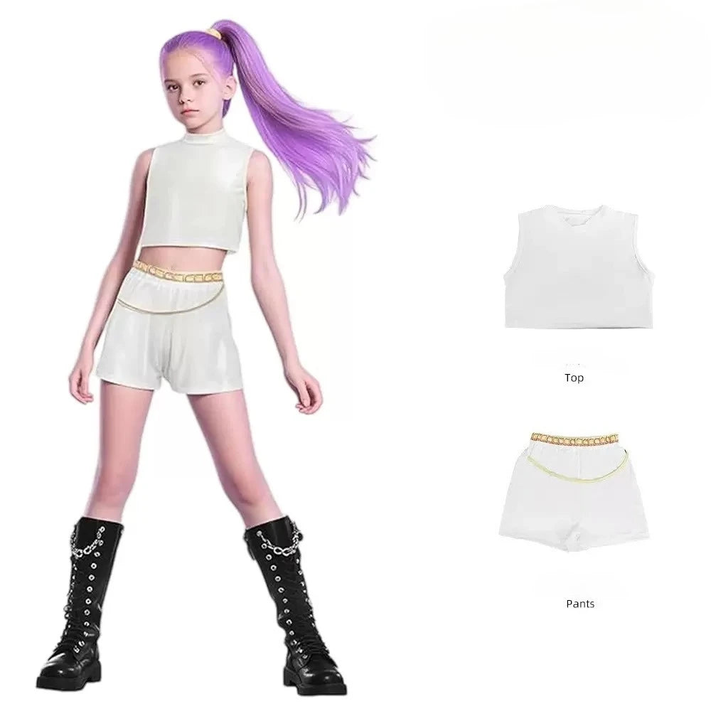 New Warrior K Pop Disguise Rumi Costume Zoey Cosplay Mira Clothes Black 3D Printing Girls Group Women Halloween Costumes Outfits