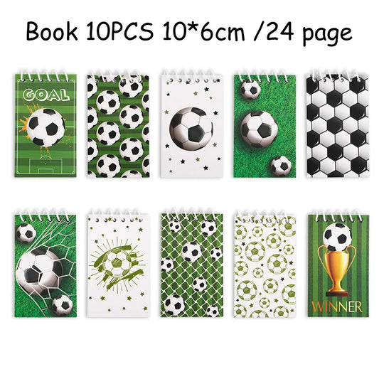 20pcs Soccer Pencil and Notebook Set for Kids Boys Sports Theme Birthday Party Favors Pinata Filler School Reward Christmas Gift