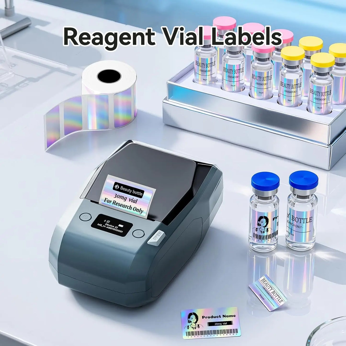 Niimbot M2/M3 Laser-color Silver/Matte Silver Labels Thermal Transfer Printing Paper Round Square Sticker for Niimbot M2 Printer