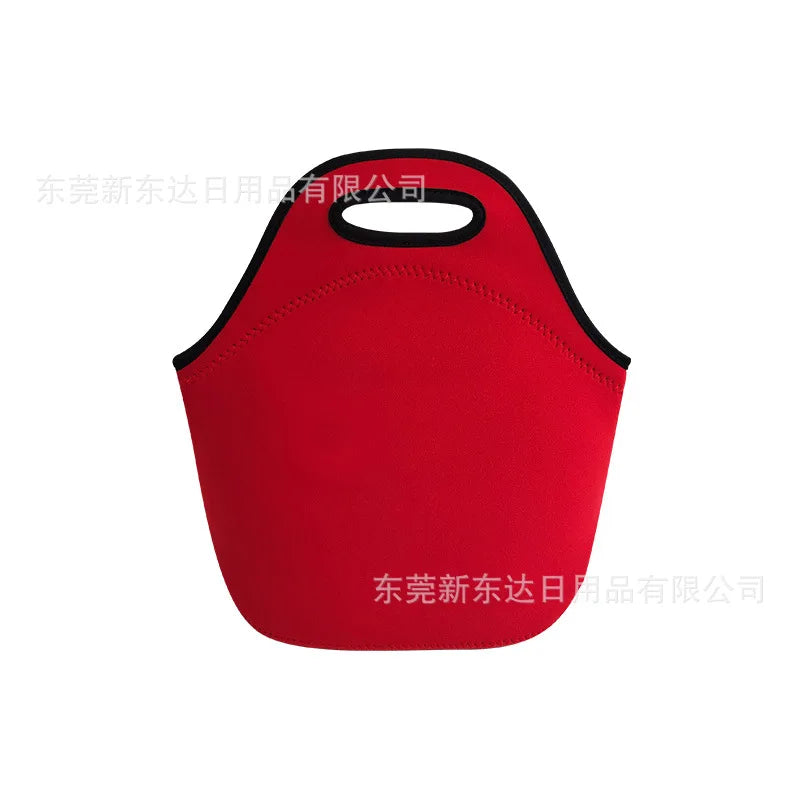 Neoprene Portable Lunch Bag Thermal Insulated Bento Box Tote Cooler Pouch Dinner Container Picnic Kid School Food Storage Bags