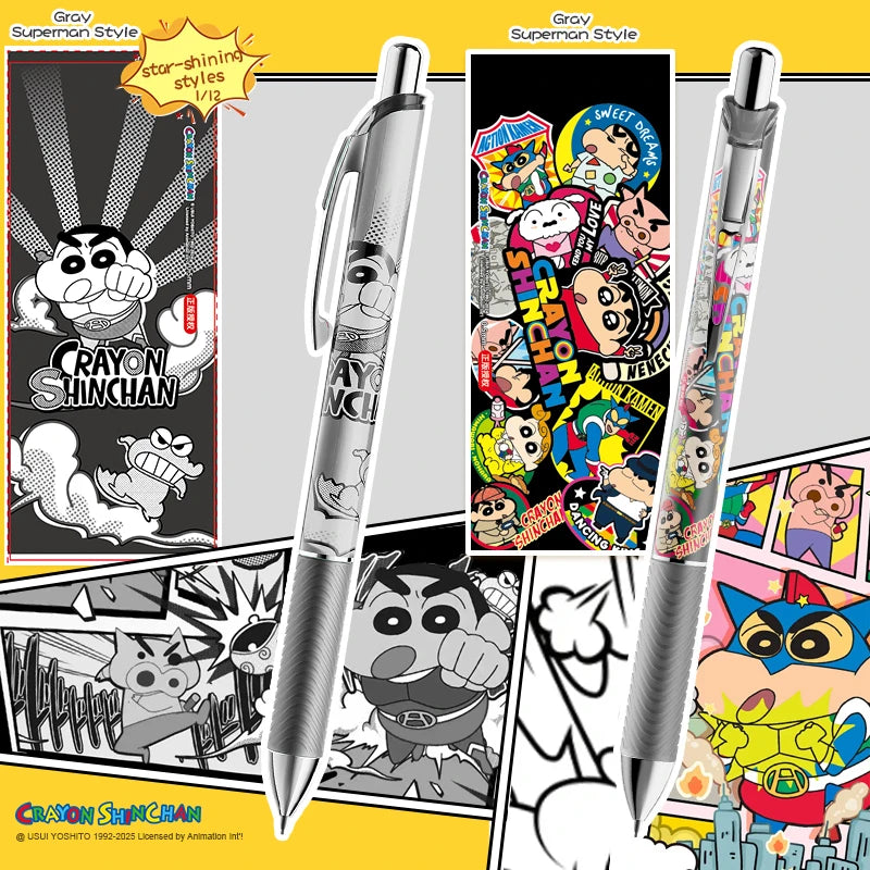 Crayon Shin-Chan Cartoon Mechanical Pencil Blind Box Creative Mystery Box Students Stationery Writing Instrument Children Gift