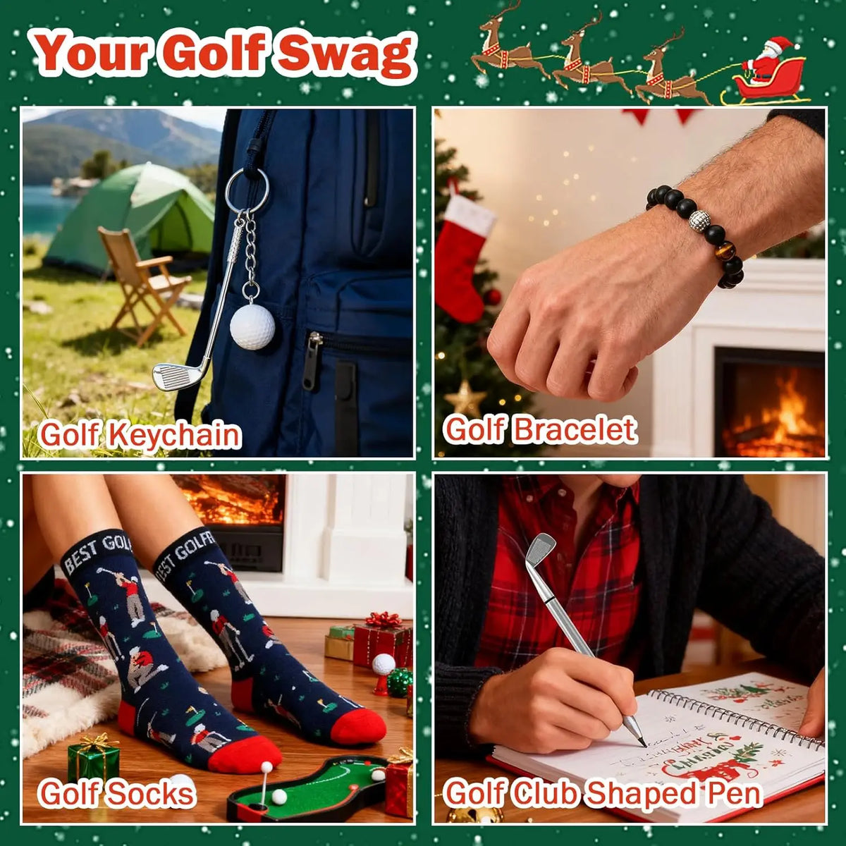 Golf-Themed Christmas Advent Calendar – 24-Day Gift Box for Men & Women