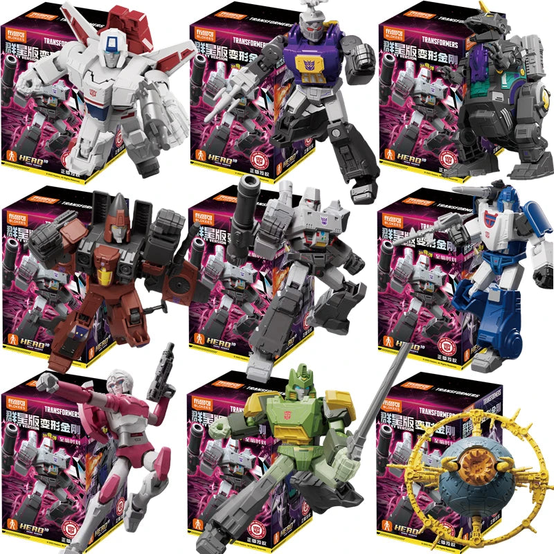 BLOKEES Original Transformers GALAXY 9 11 Megatron Jetfire Bombshell Unicron Mirage Autobots Decepticons Action Figure Toys Gift