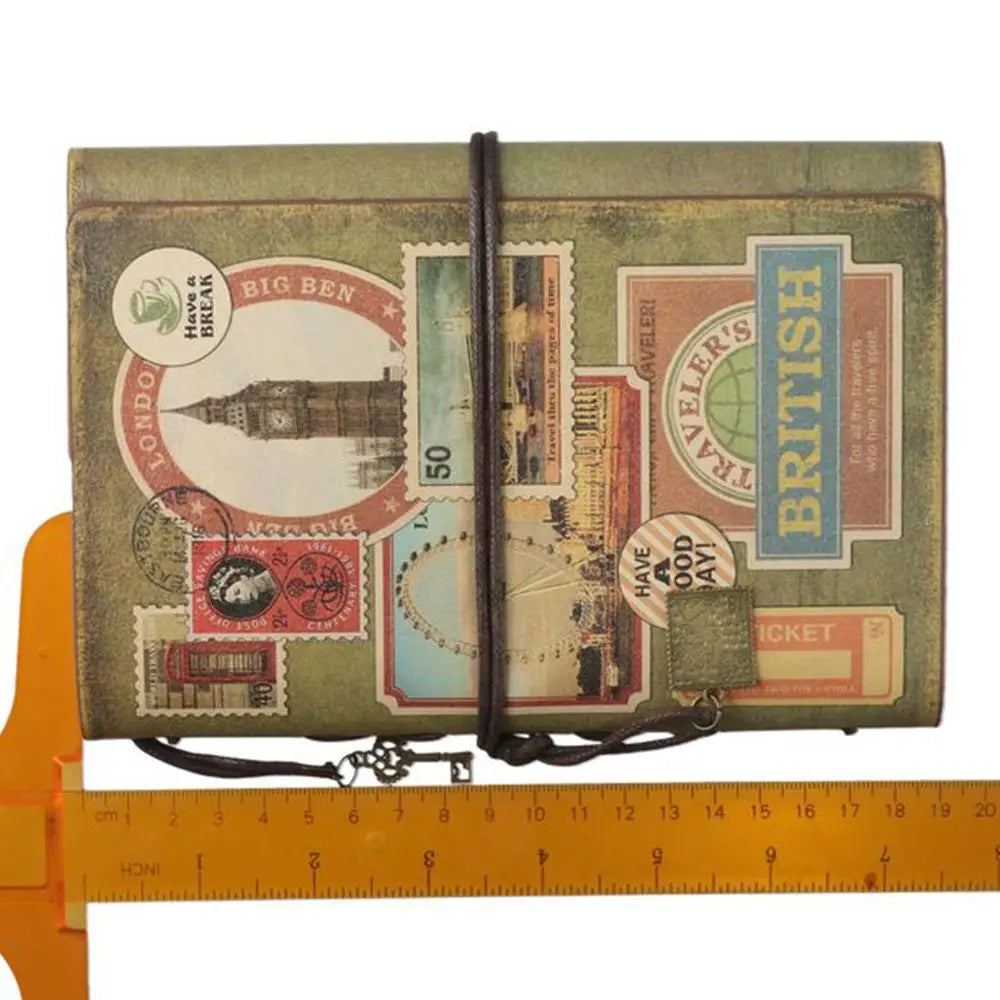 Personal Vintage Traveler Notebook Classic Leather Journal Refillable Writing Pads Gift