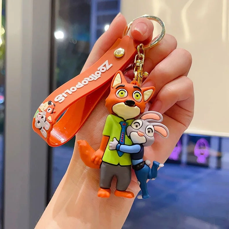 Zootopia Keychain Cartoon Judy Hanging Ornament Car Bag Accessories Wholesale Cute Animal Pendant Gift for Kids Party Favor