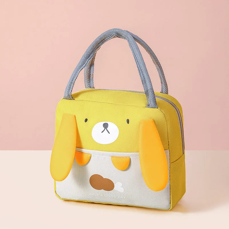 Portable Insulated Thermal Picnic Food Lunch Bag Box Cartoon Tote Food Fresh Cooler Bags Pouch For Women Girl Kids Children Gift