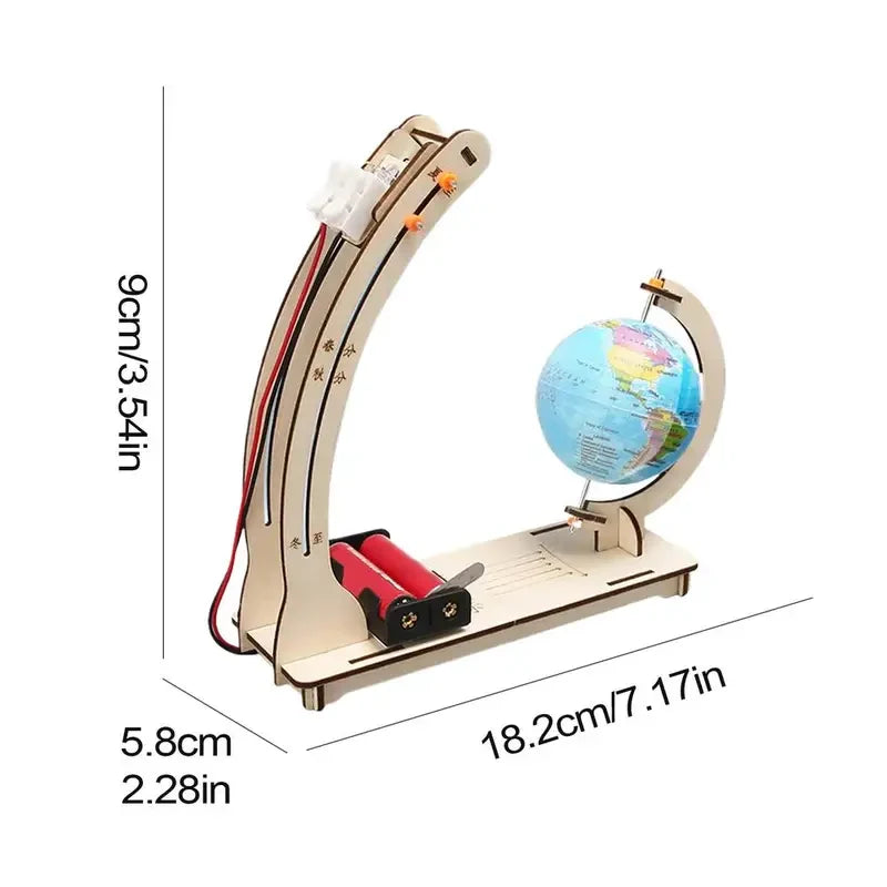 STEM Science Experiment Kit Earth Day Night Cycle Simulation DIY Model Kids Age 8-12 School Project Educational Toy Gift