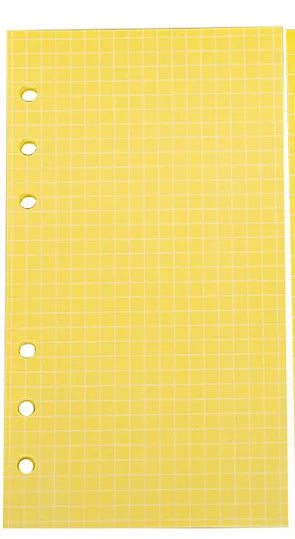 40Sheet Kawaii  A6 Loose Leaf Notebook Refill Spiral Binder Index Paper Inner Pages Line Grid Blank Agenda Stationery