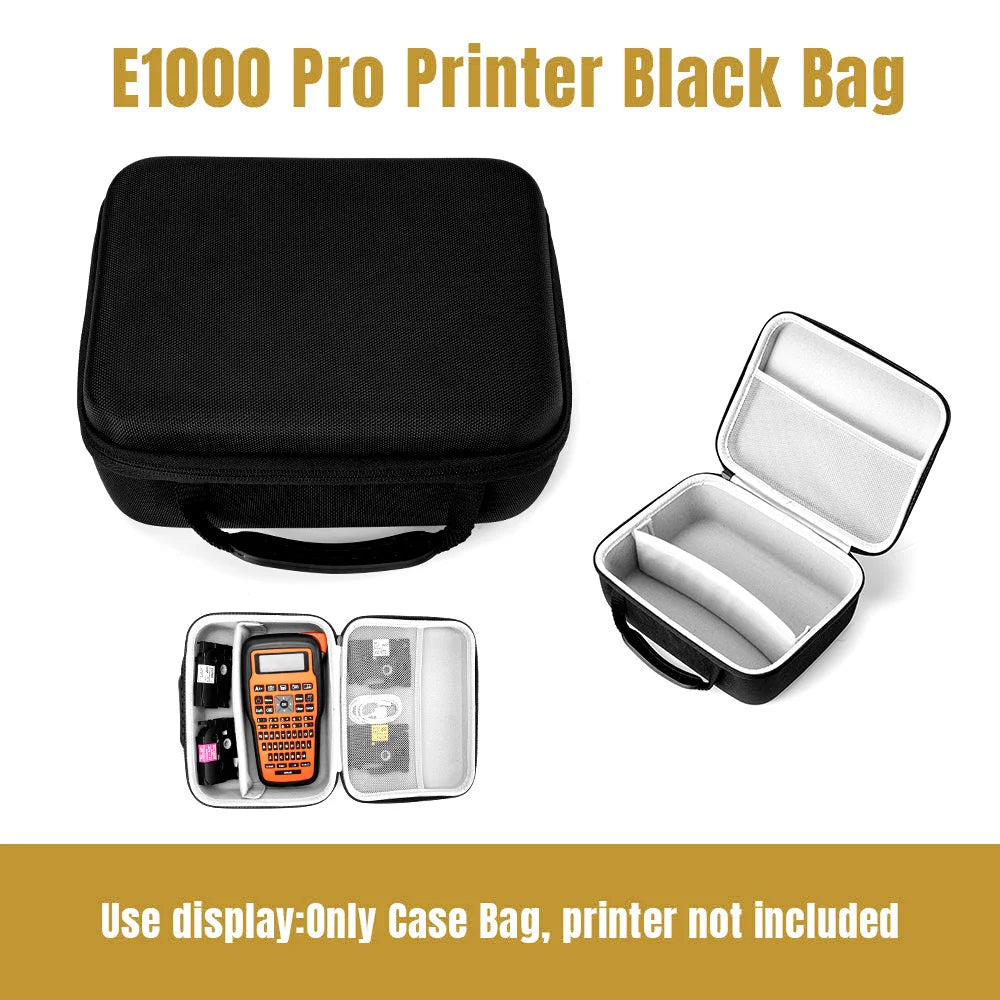 Industrial Label Printer E1000 PRO Portable Heat Shrink Tube Label Printer Compatible Brother HSE-231 HSE-631 for Marking Cable