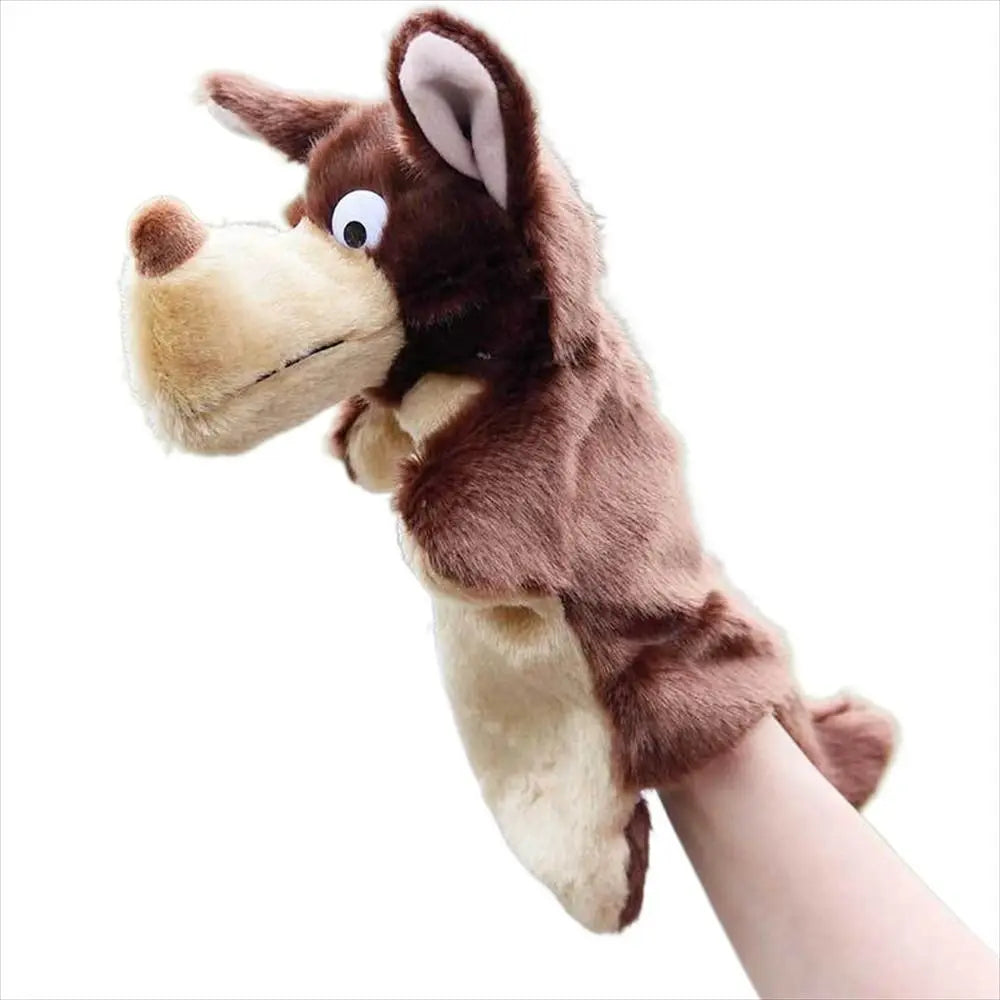 25cm Animal Hand Puppet Plush Toy Hand Doll Telling Story Dolls Toy Glove Puppets Early Learning Educational Toys Gifts for Kids