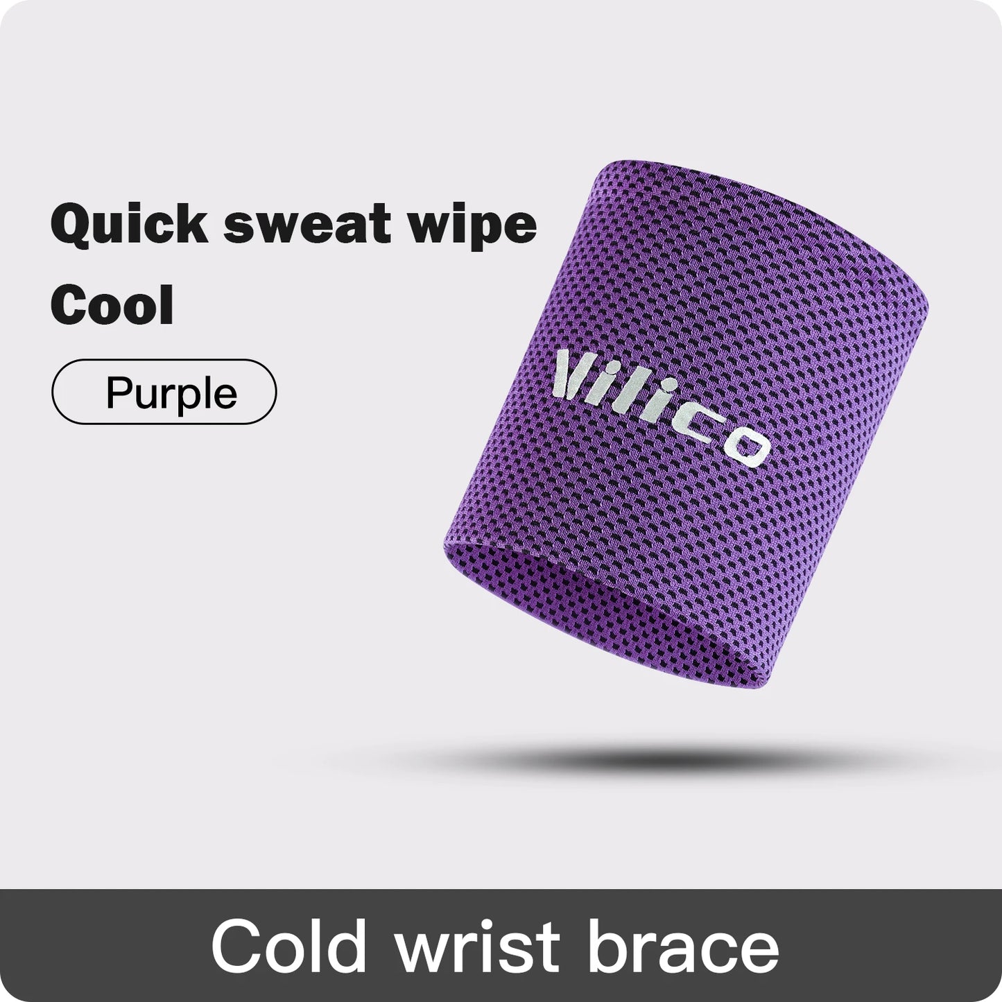 1 PC Summer Ice Cooling Wrist Sweatband Tennis Sport Wristband Volleyball Gym Wrist Brace Support Sweat Band Towel Wrist Protect