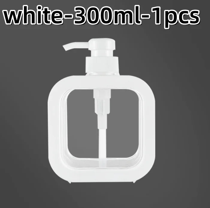 300/500ml Bathroom Soap Dispensers Refillable Lotion Shampoo Shower Gel Holder Portable Travel Dispenser Empty Bath Pump Bottle
