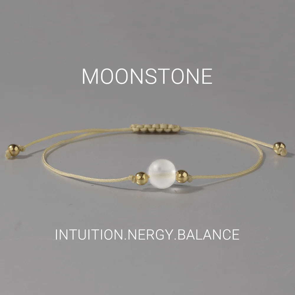 Gemstone Bracelet  Amethyst Bracelet Natural Bead String Woven Crystal Amethyst Bracelets