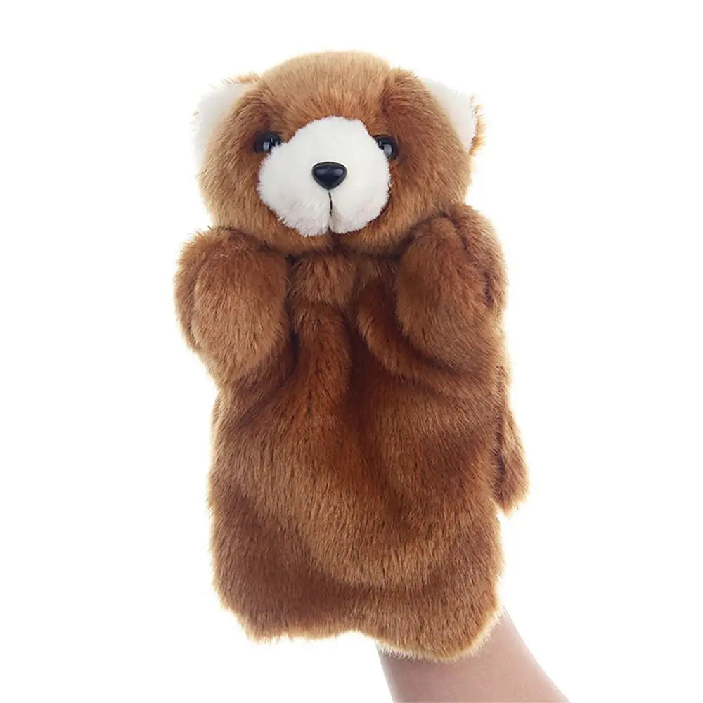 25cm Animal Hand Puppet Plush Toy Hand Doll Telling Story Dolls Toy Glove Puppets Early Learning Educational Toys Gifts for Kids