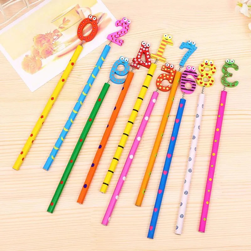 20pcs  Animal Spring Pencil Students Writing Pencils Children Toys Stationery Gifts Party Gift  Birthday Wedding Festival