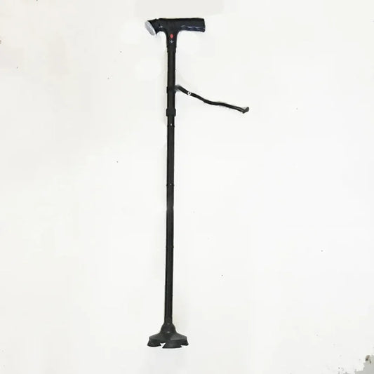 Collapsible Telescopic Folding Cane Elder Cane LED With alarm Walking Trusty Sticks Elder Crutches for Mothers the Elder Fathers