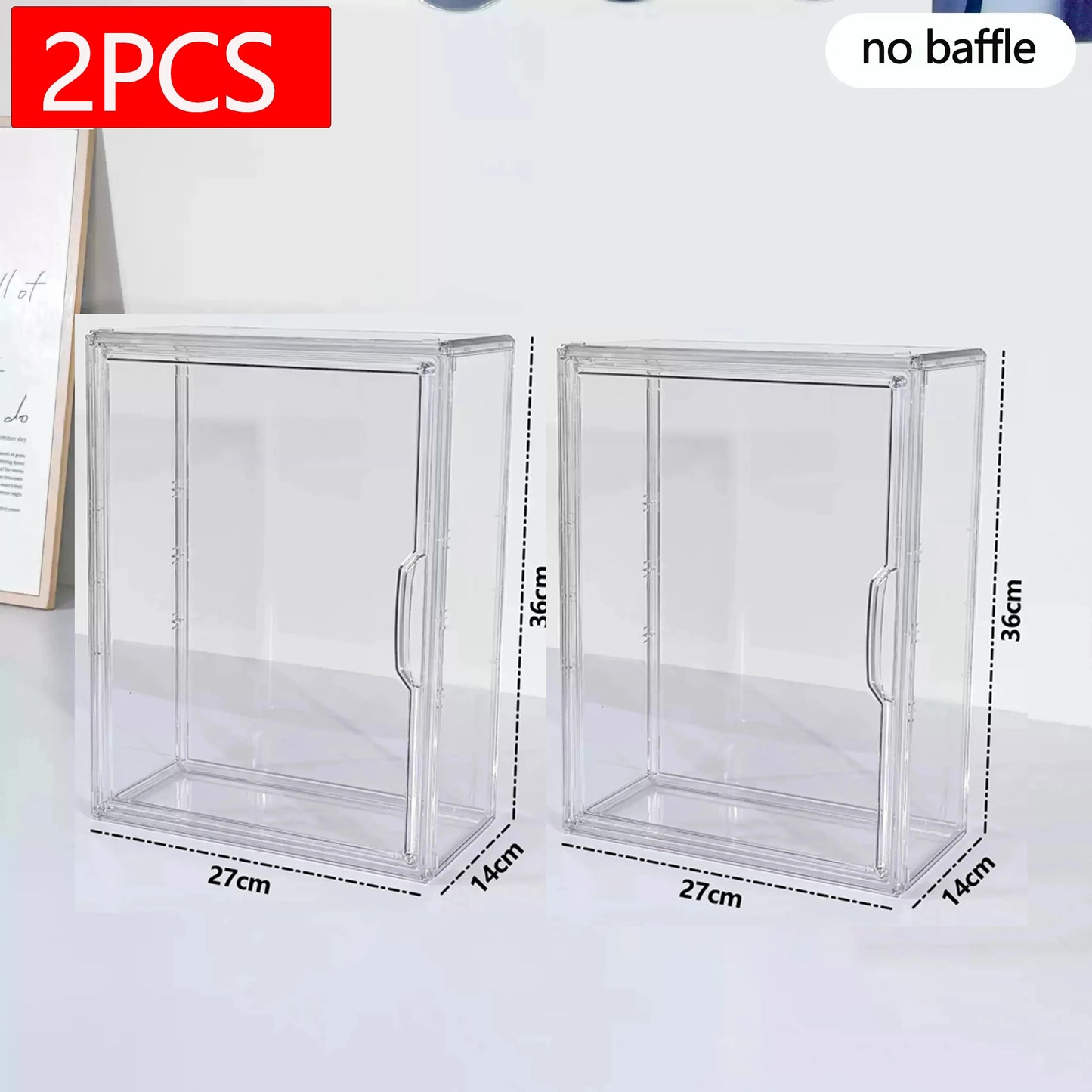 New Labubu Storage Box Transparent Acrylic Display Boxes Dustproof Doll Figure Blind Box Organizer Cabinet Display Stand