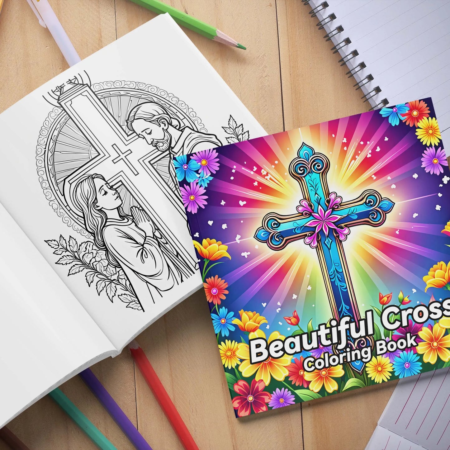 Spiral Colouring Book 24 Sheets 20x 20 cm For Graffiti Painting Drawing Book Relieve Anxiety Perfect for Many Holiday Gifts