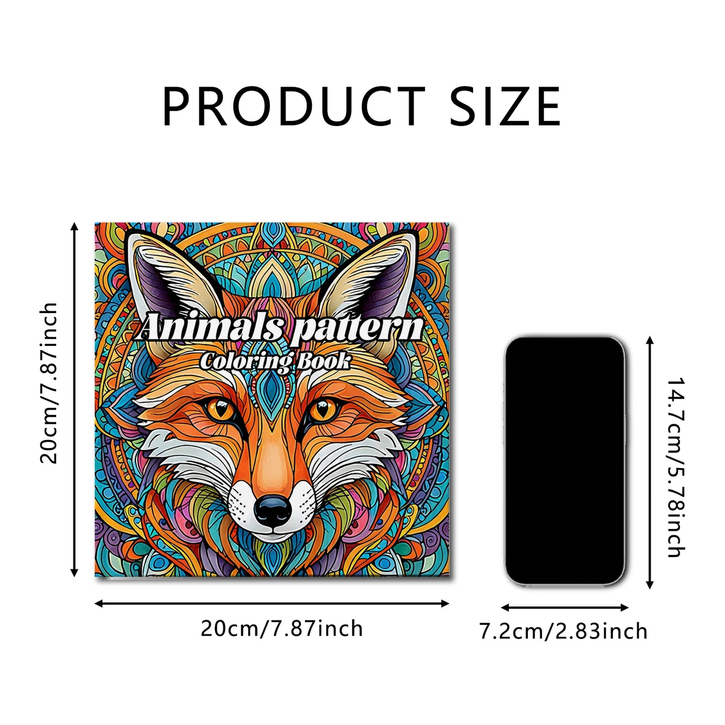 Mandala Animals Paradise Art Coloring Book 24 Page Gift For Birthday Party Relieve Stress Kill Time Graffiti Painting Drawing
