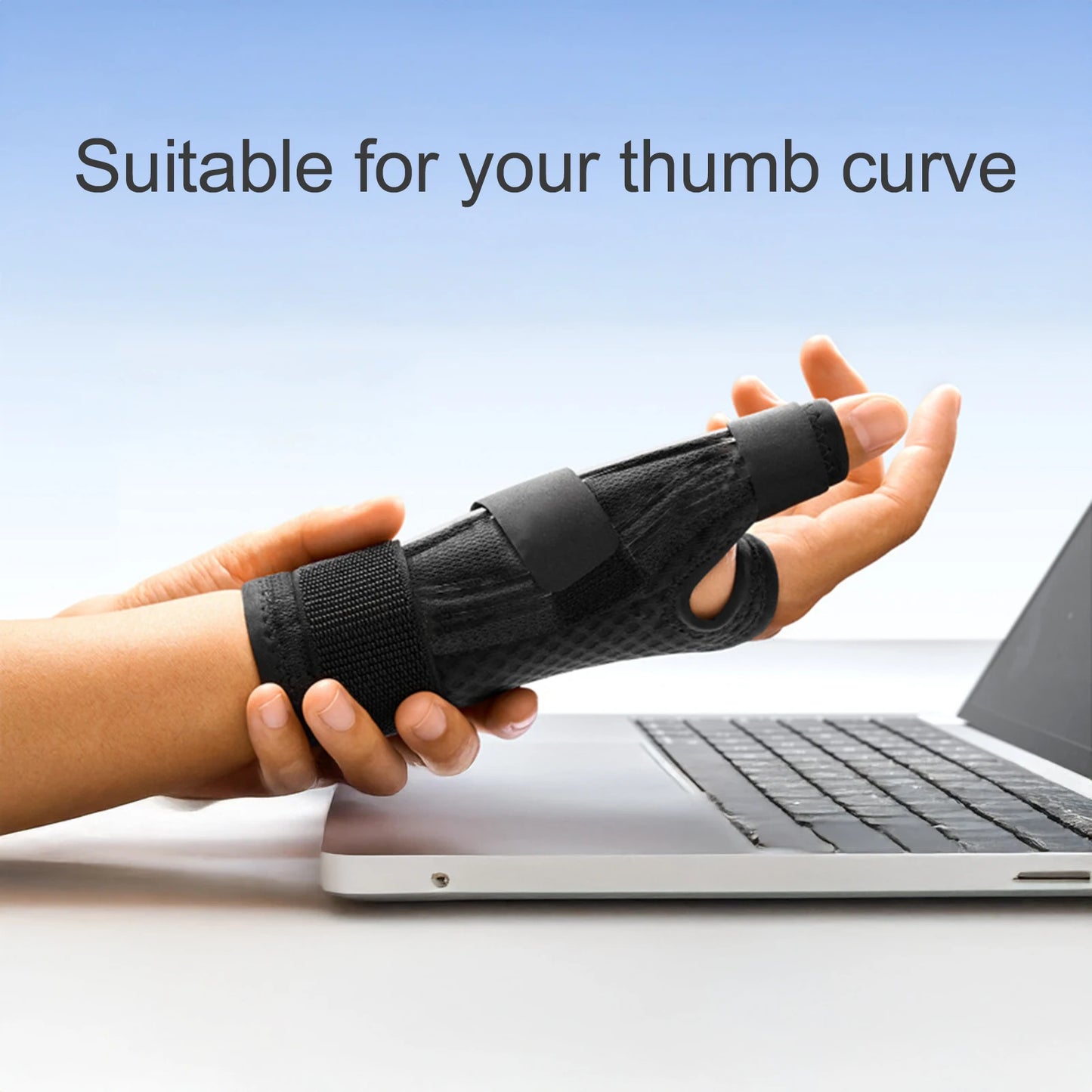 Thumb Sprain Protect Wrist Brace Breathable Compression Support Splint for Tendonitis Arthritis Pain Relief Sports Injury