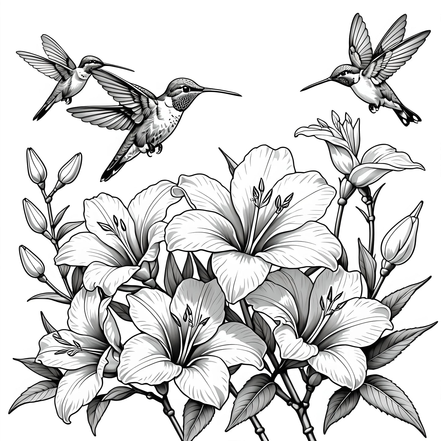 Flower and Bird Color Book Adult Handbook Graffiti Painting Drawing Books Creative Artistic Coloring Book for Teens and Adult