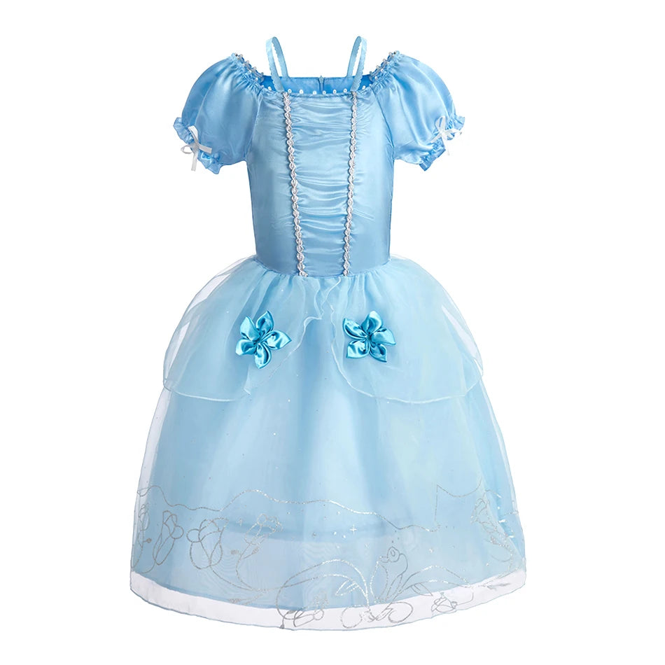 Baby Girl Rapunzel Costume Children Sleeping Beauty Belle Sofia Dress Kids Halloween Carnival Party Princess Dress Girl Disguise