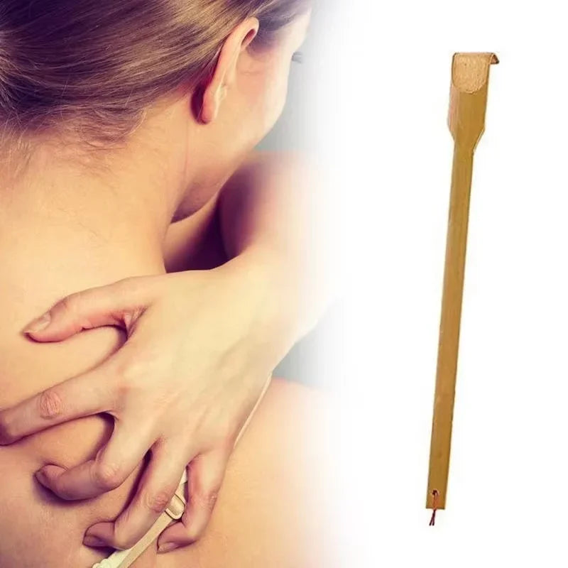 Bamboo Back Scratcher Anti-Itch Massager for Elderly Health Care Body Scraper Comfortable Scratch Tool for Seniors