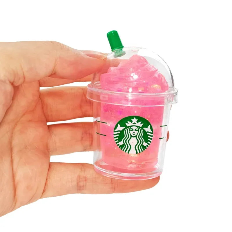 NeeDoh Blind Box Iced Coffee Cup Best Seller Portable Mini Squishy Fidget Toy Squeeze Decompression Halloween Christmas Gifts