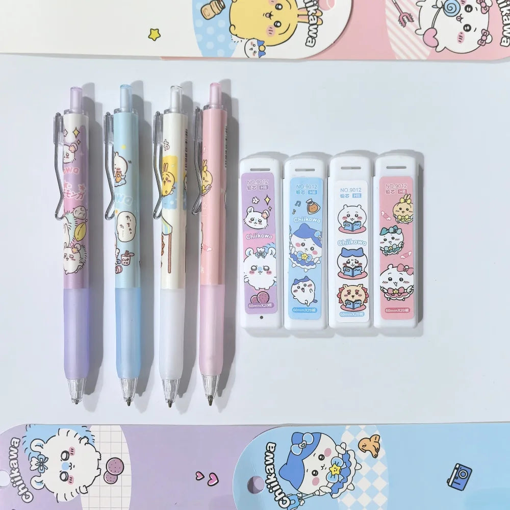 2026 Stylish Automatic Pencil Set Anime Merchandise Cute Girly Writing Lead Resistant for Students
