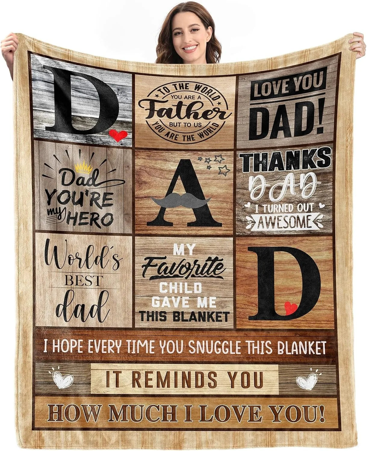 1PC Gift To Mom Thin Blanket for Anniversary Birthday Mothers Day Fathers day for Mom Dad Wife Sister Grandma Abuela Soft Throw
